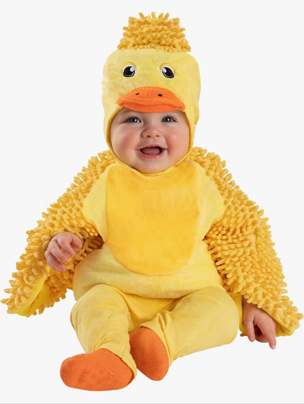 Spirit Halloween Baby Fuzzy Duckling Belly Costume Size 18-24 Months